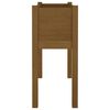 vidaXL Jardinera de madera maciza de pino marrón miel 70x31x70 cm
