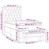vidaXL Cama box spring con colch&oacute;n terciopelo verde oscuro 80x200 cm