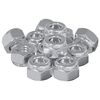 vidaXL Tuerca 12 uds. Plateado M6 x 10 mm Hierro