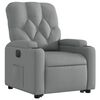 vidaXL Sill&oacute;n el&eacute;ctrico reclinable elevable de tela gris claro