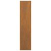 vidaXL Le&ntilde;ero 50x23x100 cm acero corten