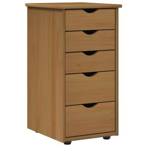 vidaXL Armario Marr&oacute;n miel 34 x 39 x 61,5 cm Madera de Pino Macizo
