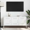 vidaXL Mueble de TV de acero blanco 100,5x39x50,5 cm