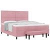 vidaXL Cama tipo Box Spring con cabecera Rosa 200 x 180 cm Terciopelo