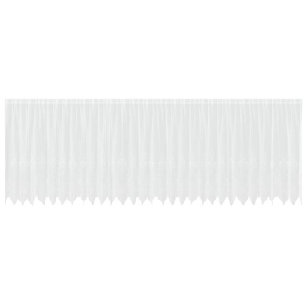 vidaXL Cortina de Encaje con cortinas Floral 180 x 750 cm Poli&eacute;ster