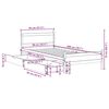 vidaXL Estructura de cama sin colch&oacute;n madera de pino blanca 90x200 cm