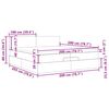 vidaXL Estructura de cama otomana con colch&oacute;n gris oscuro 200x200 cm