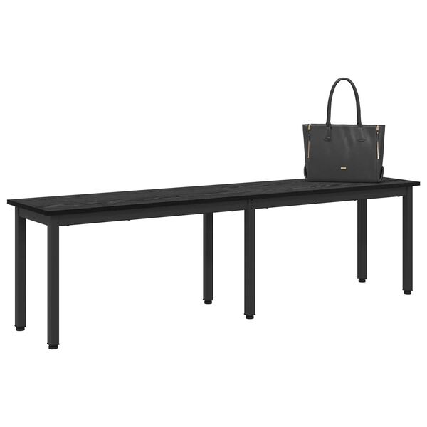 vidaXL Banco Roble Negro 160 x 35 x 45 cm Madera de ingenier&iacute;a