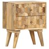 vidaXL Mesita de noche de madera maciza de mango 40x30x50 cm