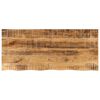 vidaXL Tablero de mesa borde natural madera maciza mango 140x60x3,8 cm