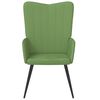 vidaXL Sill&oacute;n de relax de terciopelo verde claro