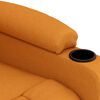 vidaXL Sillón de masaje de tela amarillo