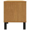 vidaXL Mueble de TV con puerta de vidrio FLAM madera pino 158x40x50 cm