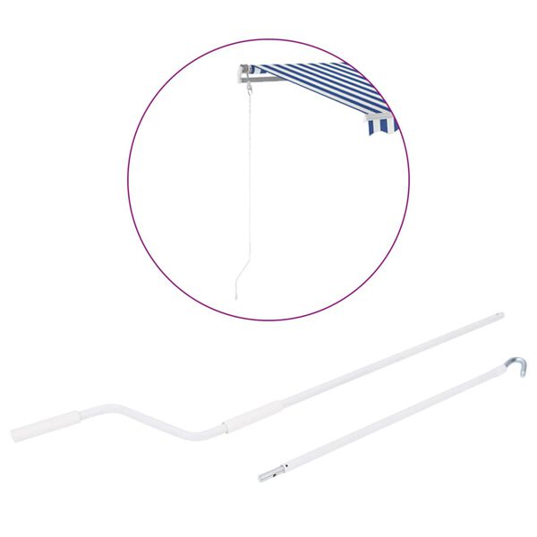 vidaXL Manivela de repuesto para toldo 150 cm