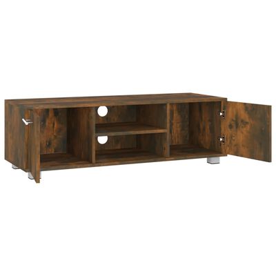 vidaXL Mueble para TV madera de ingeniería roble ahumado 110x40x35 cm