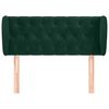 vidaXL Cabecero de terciopelo verde oscuro 103x23x78/88 cm