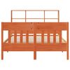 vidaXL Cama sin colch&oacute;n madera maciza de pino marr&oacute;n cera 160x200 cm