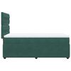 vidaXL Cama box spring con colch&oacute;n terciopelo verde oscuro 90x190 cm
