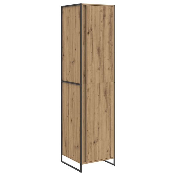 vidaXL Armario con puerta 2 pcs Roble Artesanal 50 x 50 x 200 cm