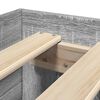 vidaXL Estructura de cama madera de ingeniería gris Sonoma 75x190 cm
