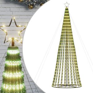 VidaXL &Aacute;rbol de Navidad LED 688 LEDs blanco c&aacute;lido 300 cm