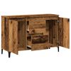 vidaXL Aparador de madera de ingeniería envejecida 102x35x70 cm