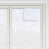 vidaXL L&aacute;minas de ventana esmerilada 4 uds PVC patr&oacute;n de flor