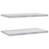 vidaXL Estantes de pared 2 uds acero inoxidable plateado 75x40 cm