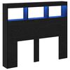 vidaXL Cabecero Roble Negro Madera de ingenier&iacute;a