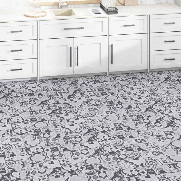 vidaXL Tableros de Suelo 36 pcs Gris 5,02 m&sup2; PVC