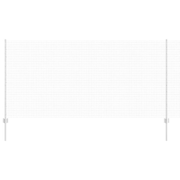 vidaXL Valla con Poste Plateado 1,2 x 25 m Acero