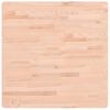 vidaXL Tablero de mesa cuadrado de madera maciza de haya 70x70x2,5 cm