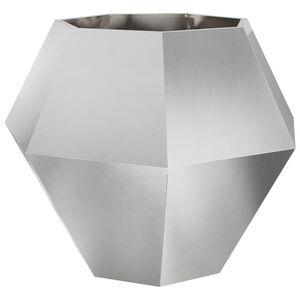 vidaXL Jardinera Plateado 100 x 100 x 80 cm Acero inoxidable