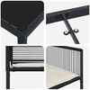 vidaXL Conjunto de Comedor de Jard&iacute;n 5 pcs Negro