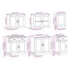 vidaXL Mueble cocina Kalmar roble ahumado 7 pzas madera contrachapada