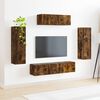 vidaXL Mueble de TV 5 pcs Roble ahumado