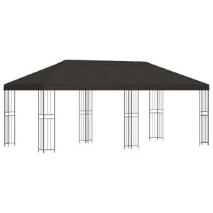 vidaXL Gazebo de Jard&iacute;n 6 x 3 m Gris antracita Poli&eacute;ster y Acero