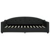 vidaXL Sofá cama con colchón tela negro 100x200 cm