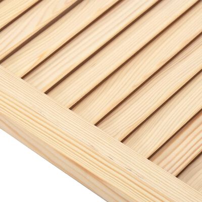 vidaXL Puerta tipo persiana madera maciza de pino 69x59,4cm