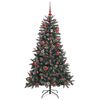 vidaXL &Aacute;rbol de Navidad artificial Verde 150 cm PVC, Pl&aacute;stico y Acero