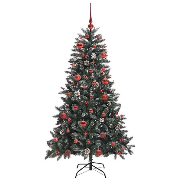 vidaXL &Aacute;rbol de Navidad artificial Verde 150 cm PVC, Pl&aacute;stico y Acero