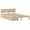 vidaXL Estructura de cama con cajones madera maciza pino 120x190 cm