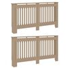 vidaXL Cubierta de Radiador 2 uds. Roble Sonoma 152 x 19 x 81,5 cm
