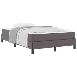 vidaXL Estructura de cama con colch&oacute;n Gris 120 x 200 cm tela