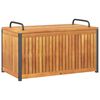 vidaXL Ba&uacute;l de cojines de jard&iacute;n acacia maciza y acero 85x45x45/53 cm
