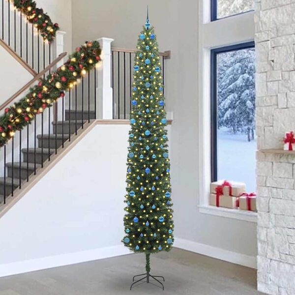 vidaXL &Aacute;rbol de Navidad artificial Verde 300 cm PVC, Acero y Pl&aacute;stico