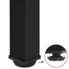 vidaXL Patas para mesa de centro (4 unidades), color negro, 30-32 cm, acero