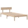 vidaXL Cama con estanter&iacute;a sin colch&oacute;n madera maciza de pino 75x190 cm