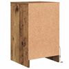vidaXL Armario de Noche LED 2 pcs Madera vieja 38 x 34 x 61 cm