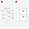 vidaXL Mueble archivador 44 x 50 x 106.5 cm Acero Laminado en Fr&iacute;o